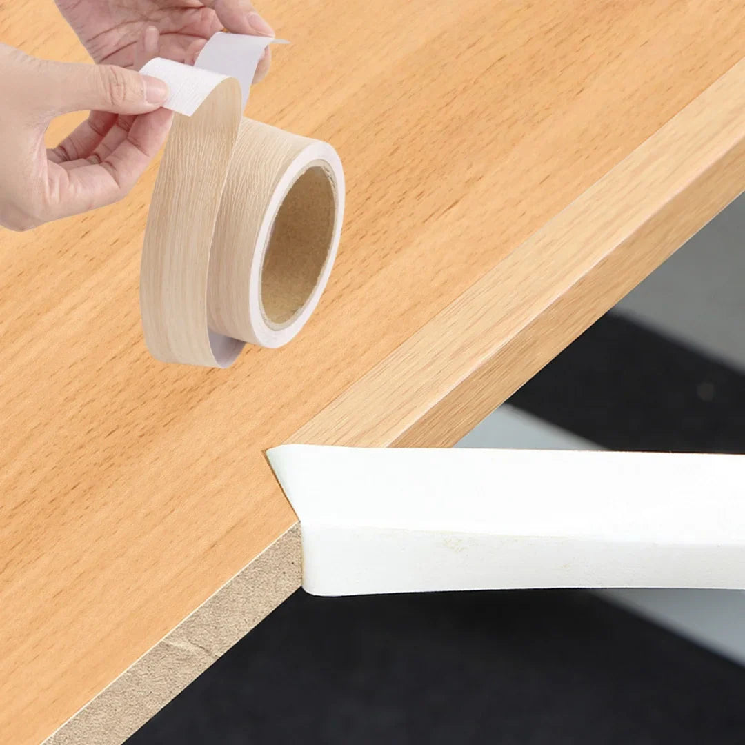 1pc 2cmx10m  Edge Banding Wood Veneer Tape，Birch Wood grain Veneer Edge Banding ， Long Thin Wood grain Veneer Strips