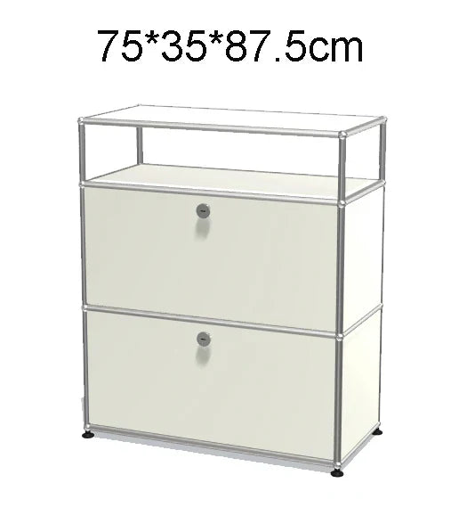 Module Furniture  Storage Modular DIY Shelf Sideboard Customized Size Night Stand Cabinet Stainless Steel Home Use