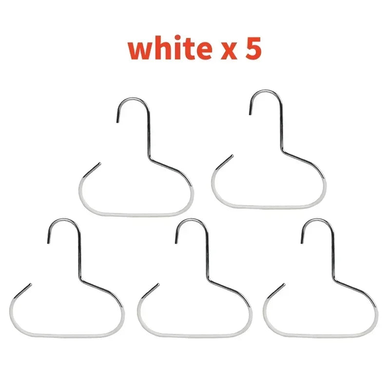 Durable Circle Ring Hat Hanger Non-marking Non-slip Hat Storage Hook Scarf Towel Tie Hanging Rack Hats Display Rack Saving Space