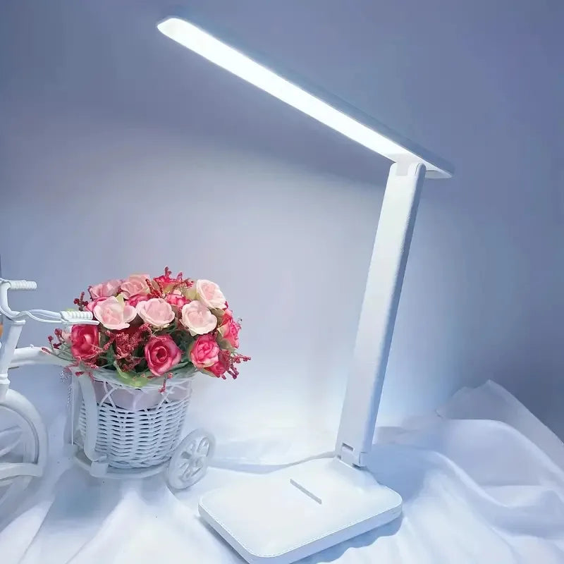 Foldable Table Lamp Led Desk Lamp 3 Type Stepless Dimmable Touch Bedside Reading Eye Protection Night Light USB Chargeable