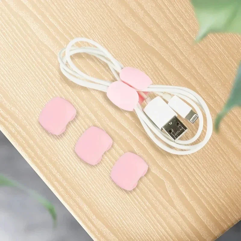 5/10/15/20PCS Cable Management Clips Adhesive Charging Wire Holders for Desk/Car/Travel (Anti-Tangle Design)