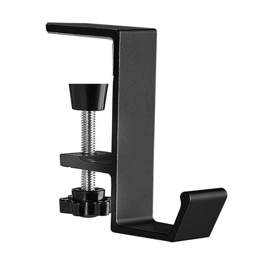 Aluminum Alloy Headphone Hook Hanger Universal Gaming Headphone Stand Under Desk Non-Slip Adjustable Desk Headphone Hanger Hook
