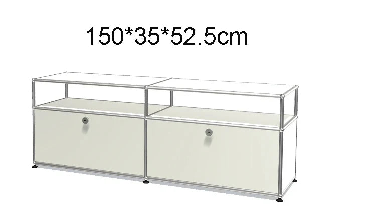 Module Furniture  Storage Modular DIY Shelf Sideboard Customized Size Night Stand Cabinet Stainless Steel Home Use