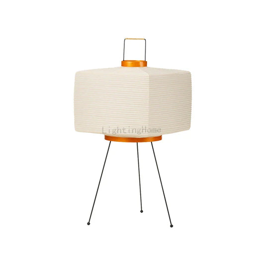 Japanese Creative Tripod Floor Lamp Designer Wabi-sabi Style Bedroom Rice Paper Standing Lights Home Hotel Lighting Decoration