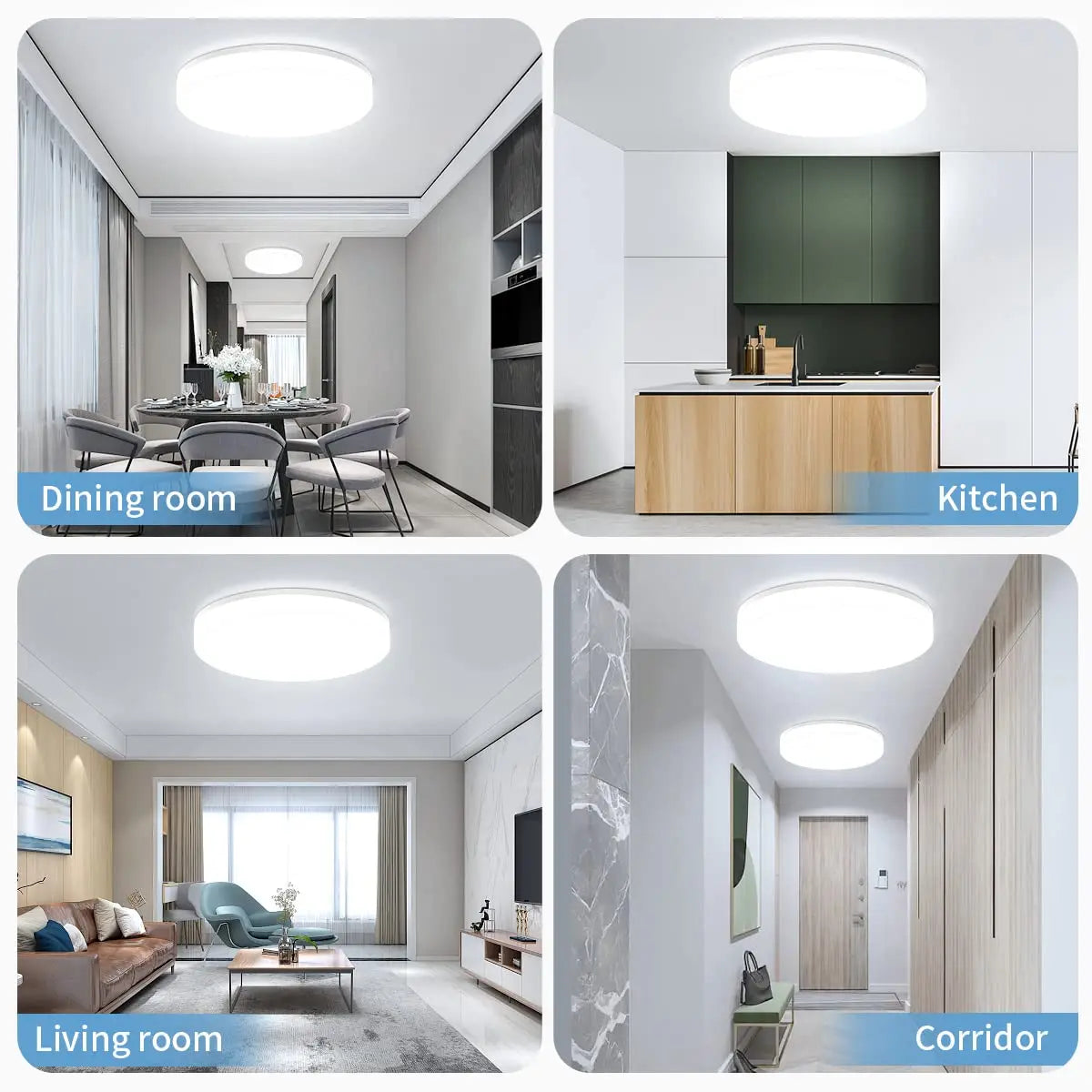 IRALAN ultra-thin round LED ceiling light bedroom corridor toilet lighting neutral white cool white warm white 48W 36W 24W 18W