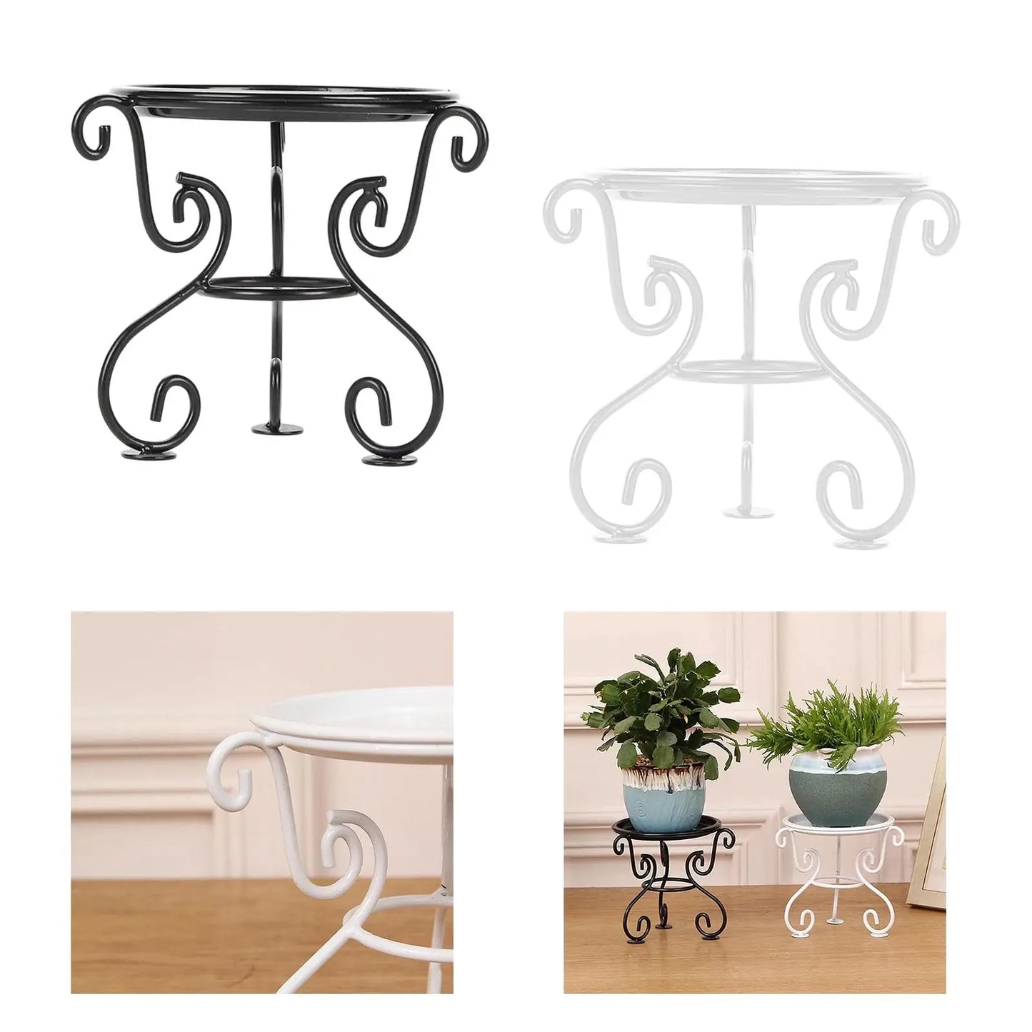 Plant Stand Triangular Support Flower Pot Stand for Bedrooms Room Courtyard