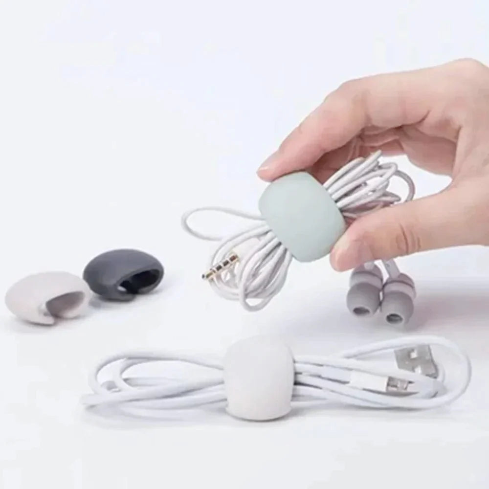 5/10/15/20PCS Cable Management Clips Adhesive Charging Wire Holders for Desk/Car/Travel (Anti-Tangle Design)