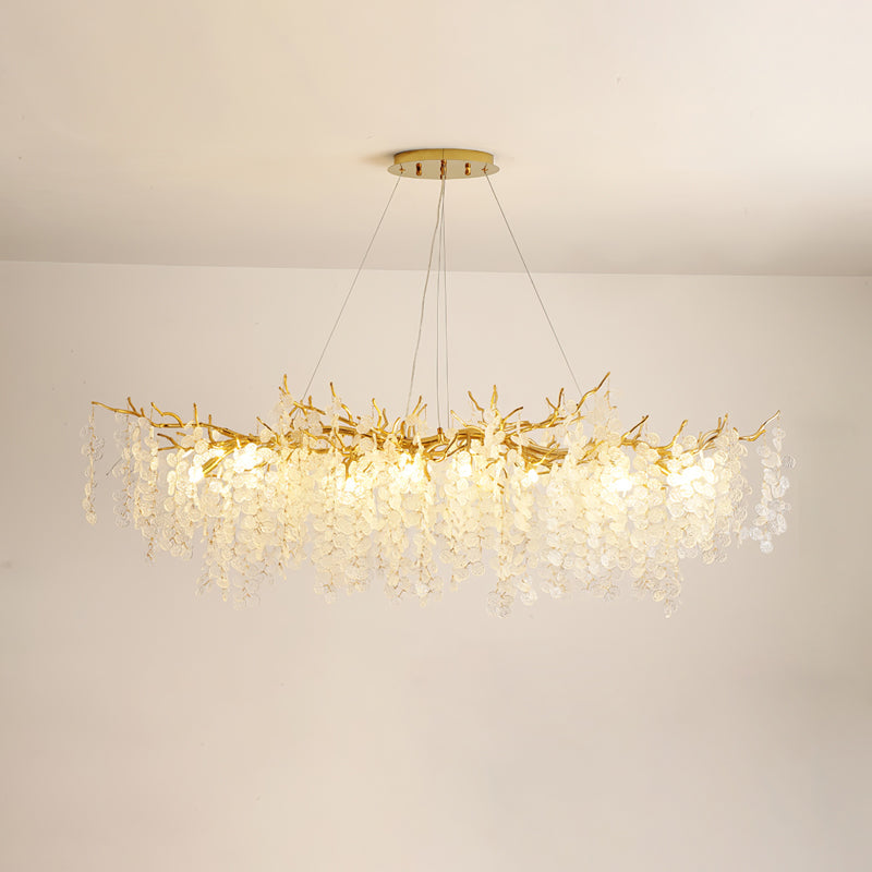 Shiro Noda Glass Coin Chandeliers