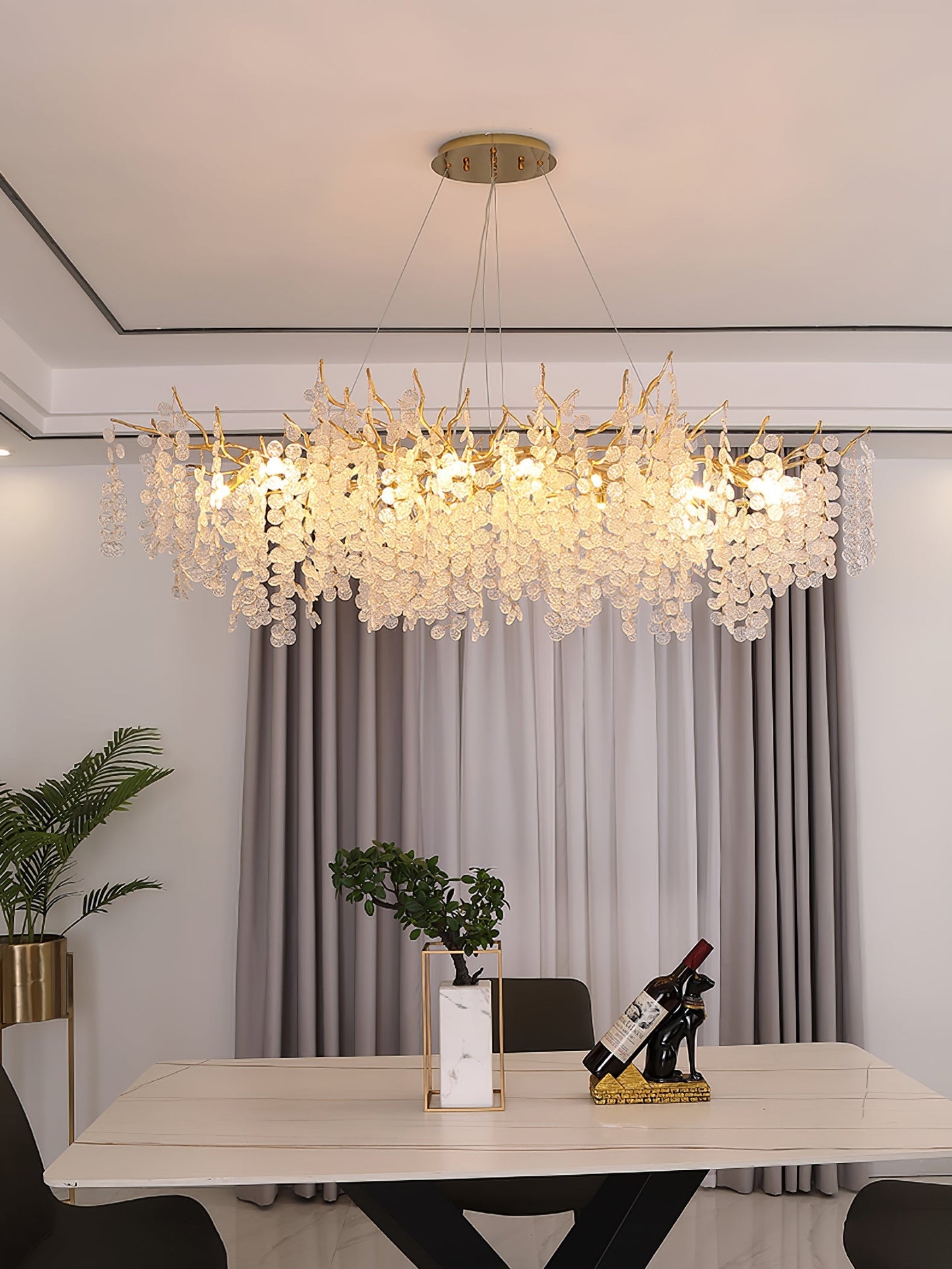 Shiro Noda Glass Coin Chandeliers
