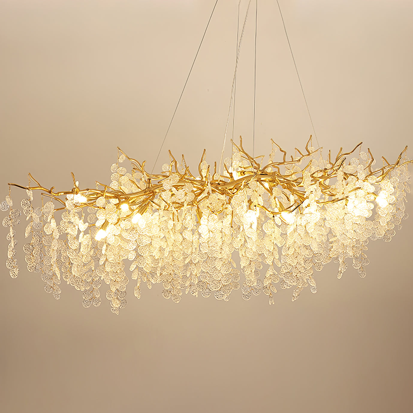 Shiro Noda Glass Coin Chandeliers