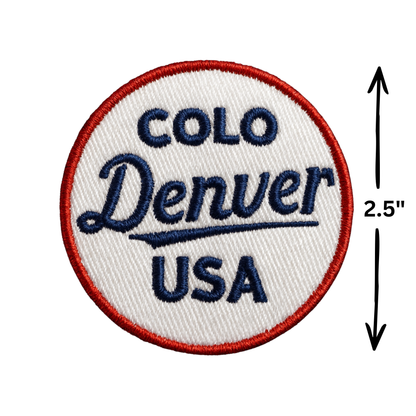 Denver USA Embroidered Iron On Patch