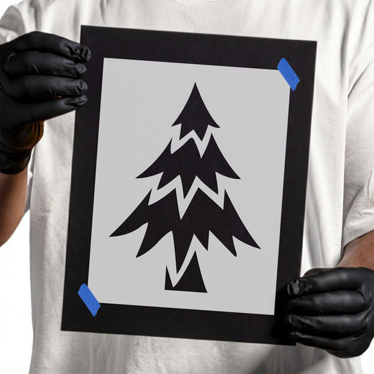 Simple Christmas Tree Stencil