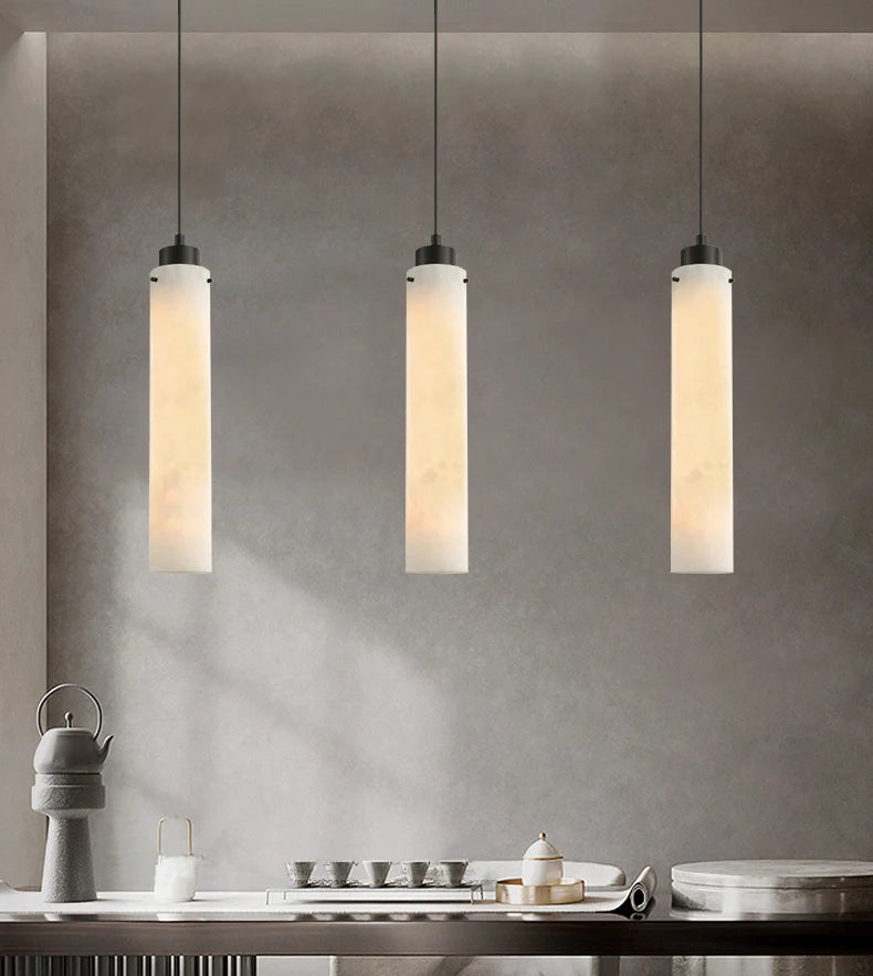 Simple Alabaster Pendant Lamp