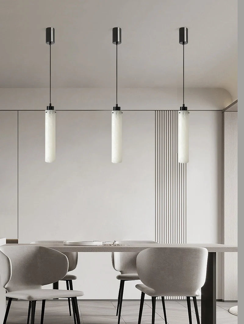 Simple Alabaster Pendant Lamp