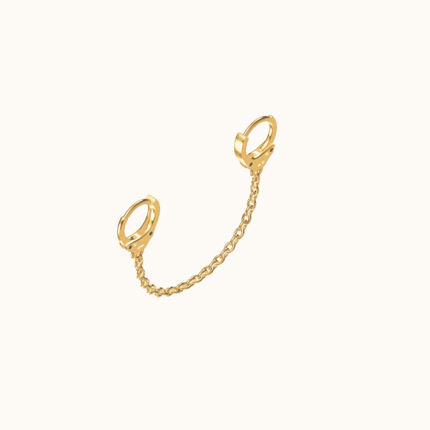 Single Handcuff Chain Earring