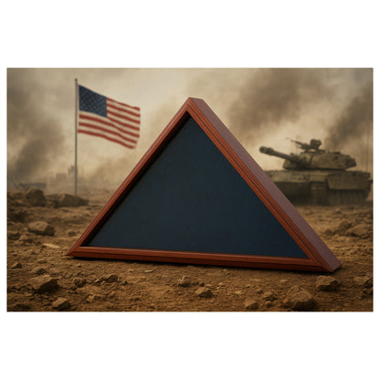 Flag Connections Large Flag Box With Personalized Glass