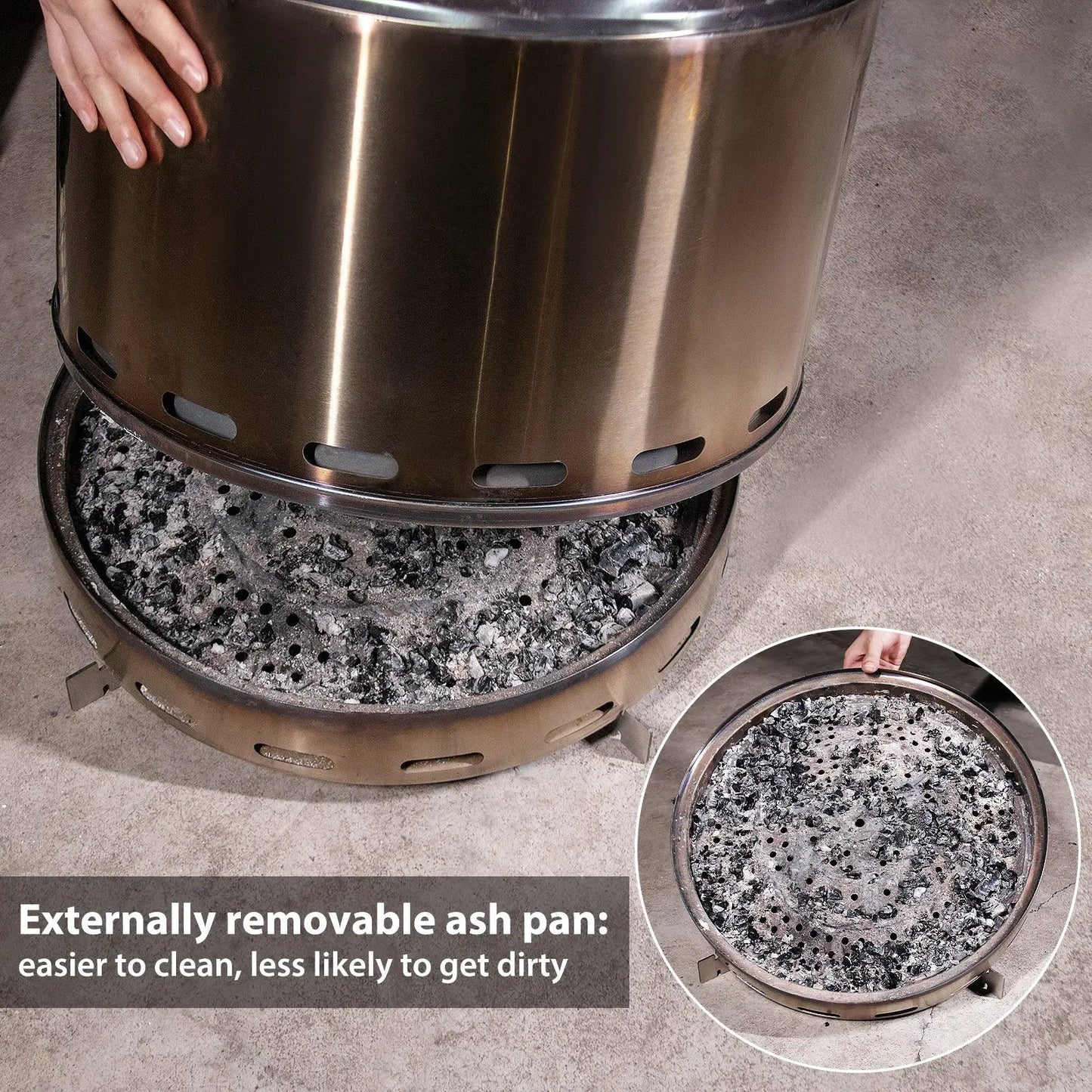 Stainless Steel Wood Burning Smokeless Outdoor Fire Pit