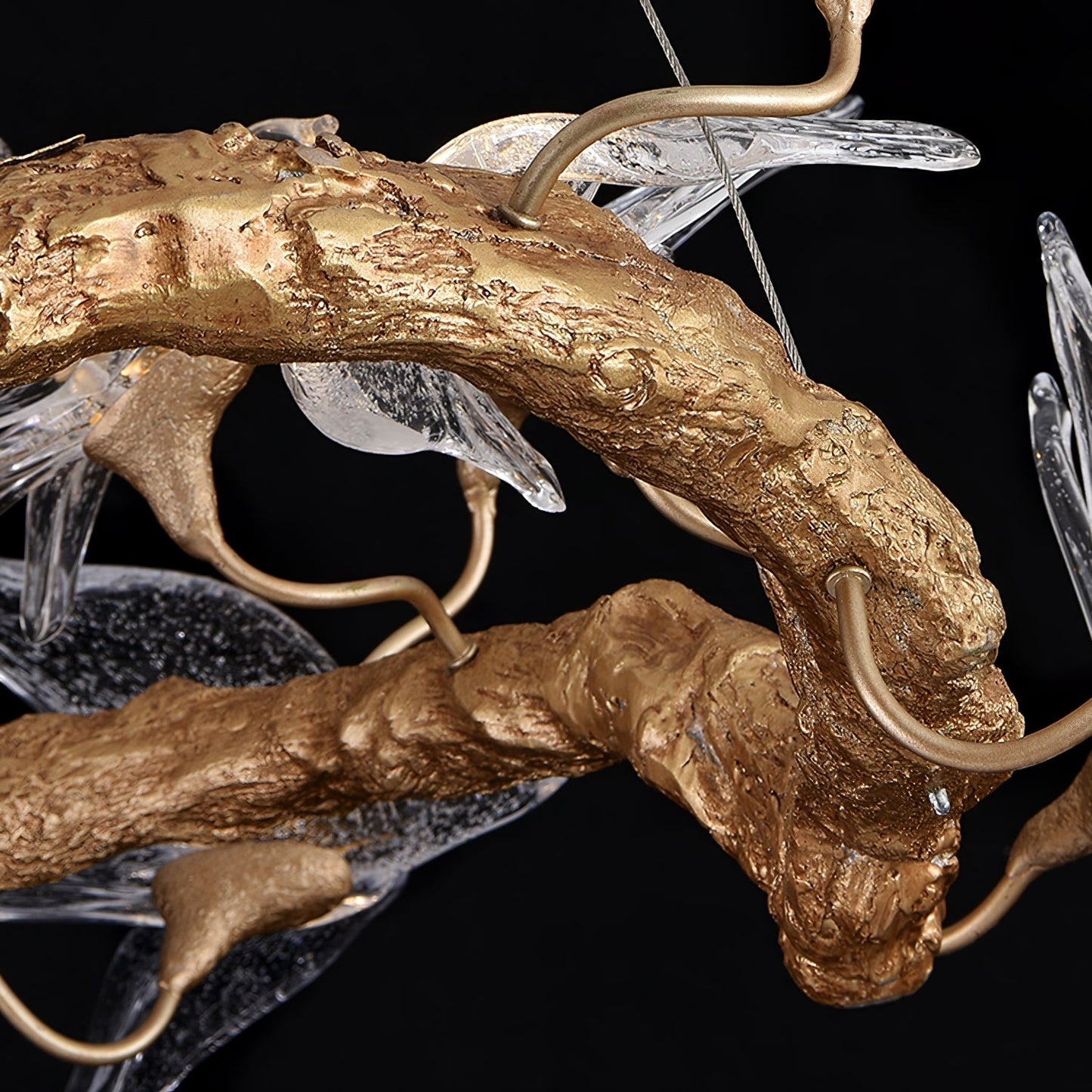 Glass Swallow Chandelier