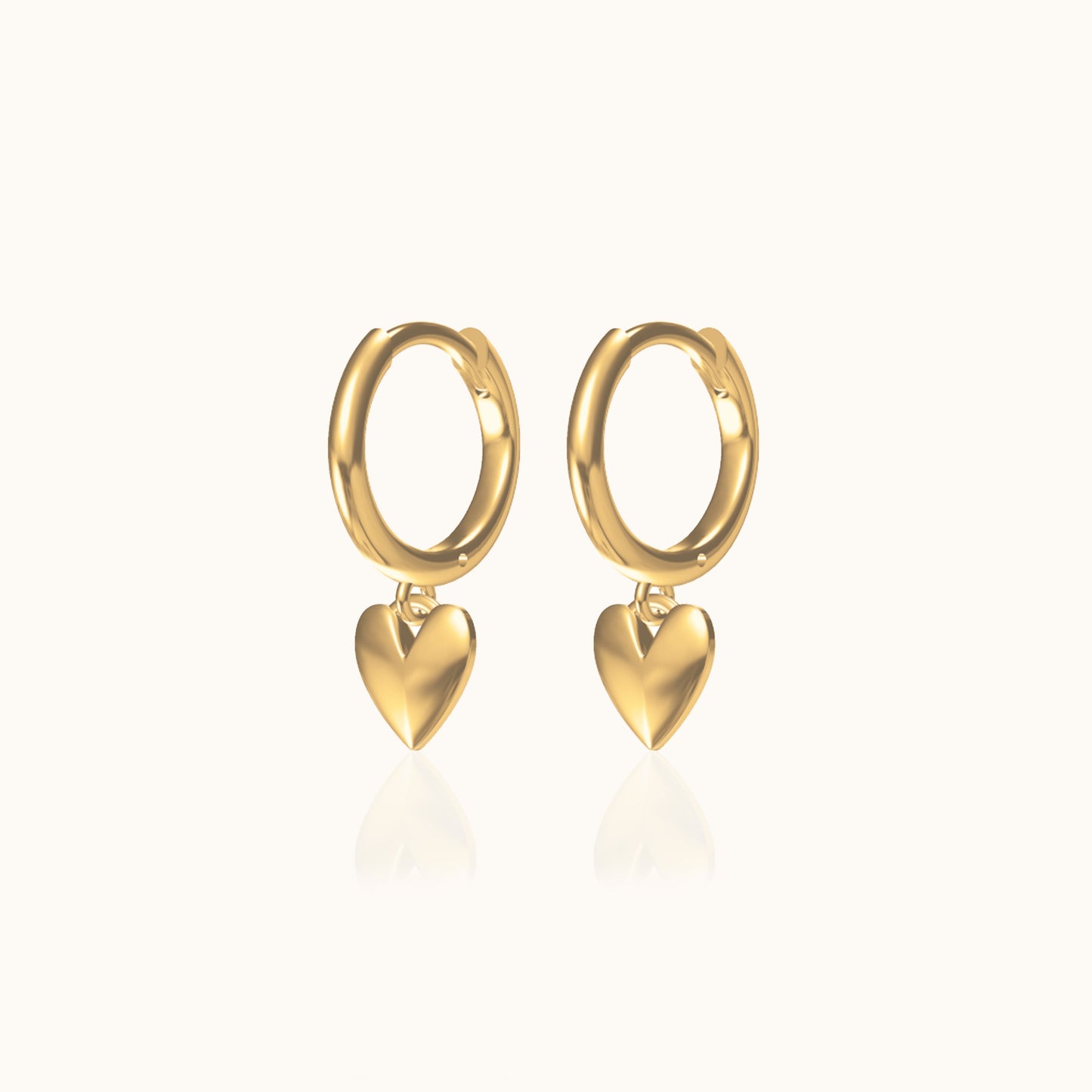 Sweetheart Hoop Earrings