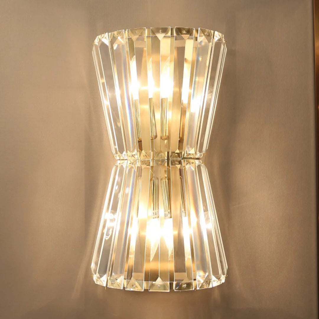 Tapered Crystal Wall Lamp