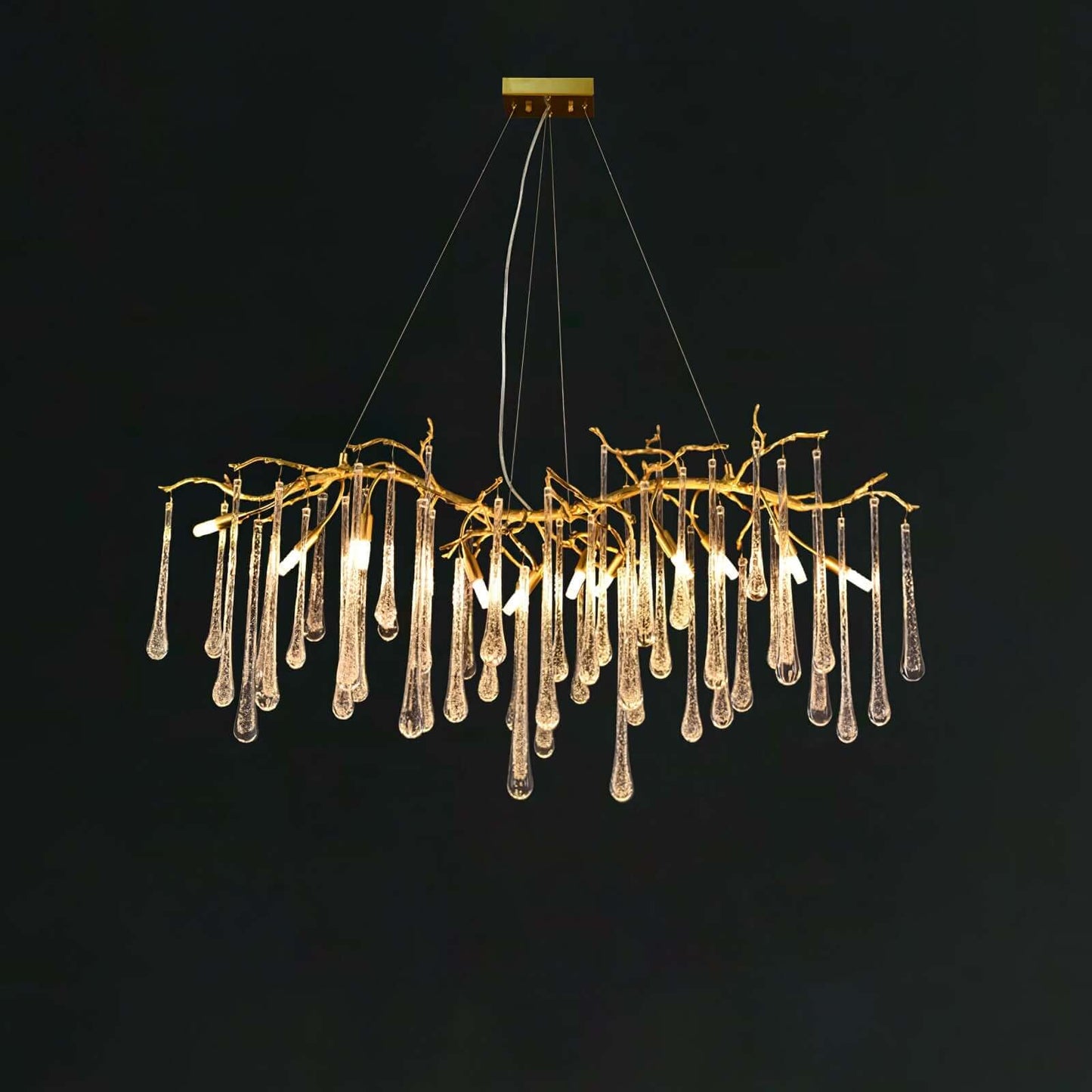 Aqua Makrama Chandeliers