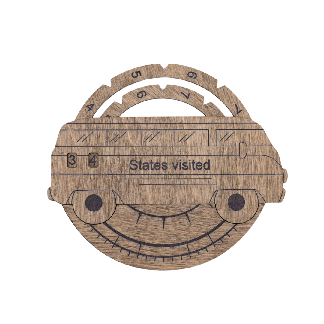 Travel Tracker 3D Wooden USA Map