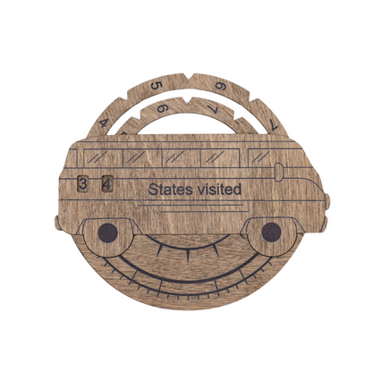 Travel Tracker 3D Wooden USA Map – Terra