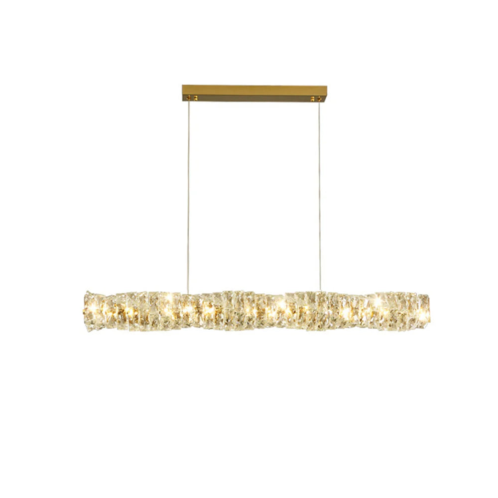 Twist Linear Crystal Chandelier
