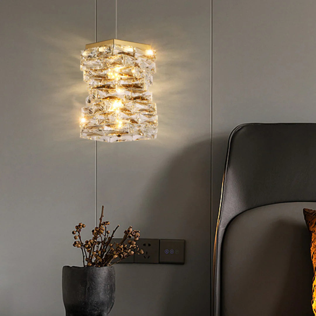 Twist Linear Crystal Chandelier