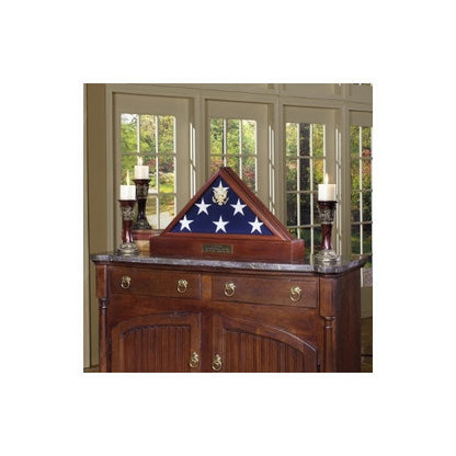 Burial Display case for flag - 5 ft x 9.5 ft Flag, American Flag or 5ft x 9.5ft Flag, American Burial Flag.