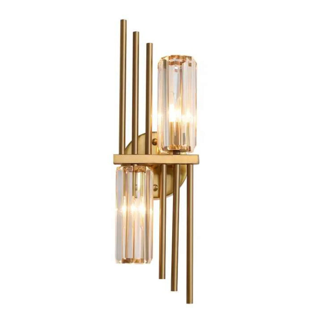 Three Crystal Wall Lamps