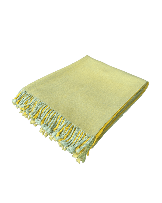 Handwoven Merino Wool Throw 48 × 76 In