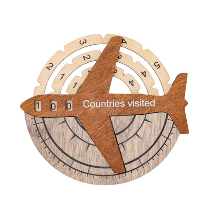 Travel Tracker 3D Wooden World Map