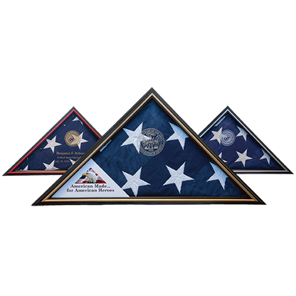 Tributary Flag Case - Navy Flag Display Case