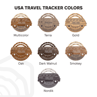 Travel Tracker 3D Wooden USA Map