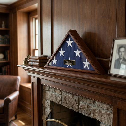 Flags Connections Veteran Flag Case, Veteran Flag Display Case