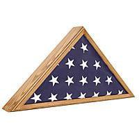 Veteran Oak Flag Case, Military flag display cases, Oak