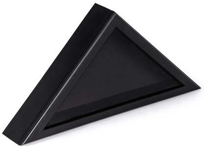 Wood Flag Case for 5’ x 9.5’ Flags – Black With A real Glass front