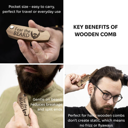 Wooden Beard Comb – Fear the Beard