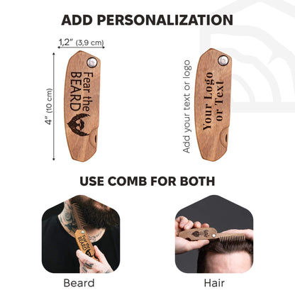 Wooden Beard Comb – Fear the Beard