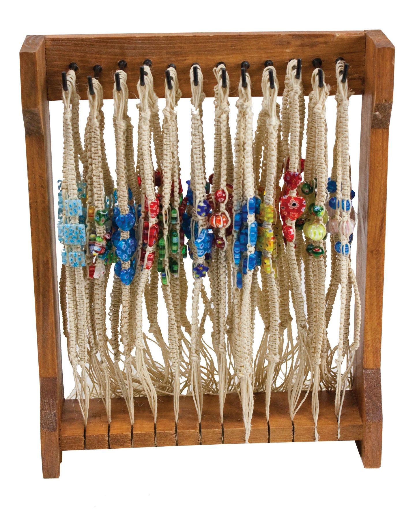 Glazed Stone Rope Bracelet