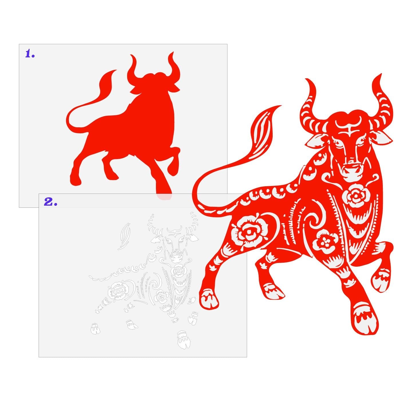 Year of the Ox 2 Layer Stencil Set