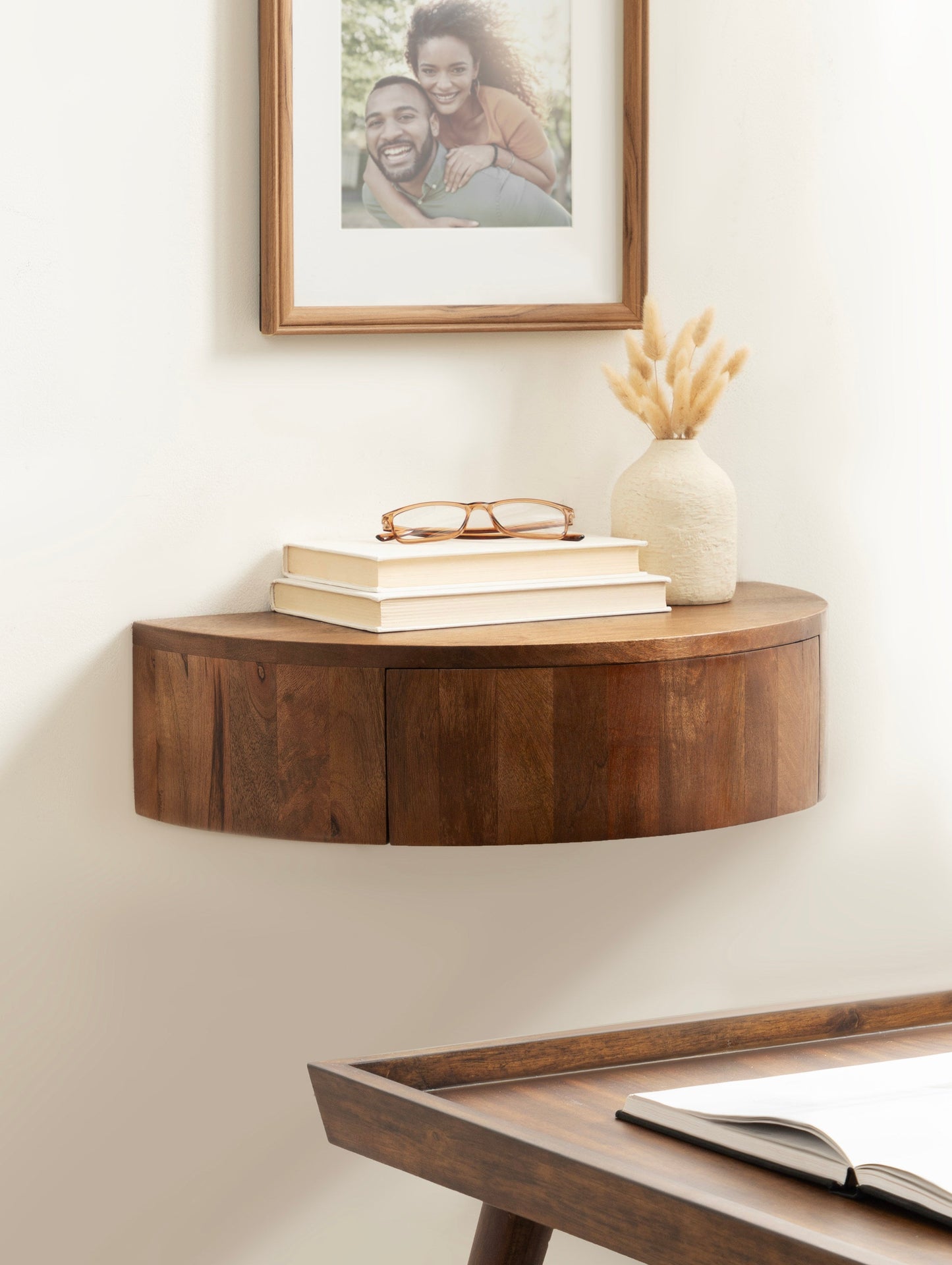 Reid Floating Wood Side Table