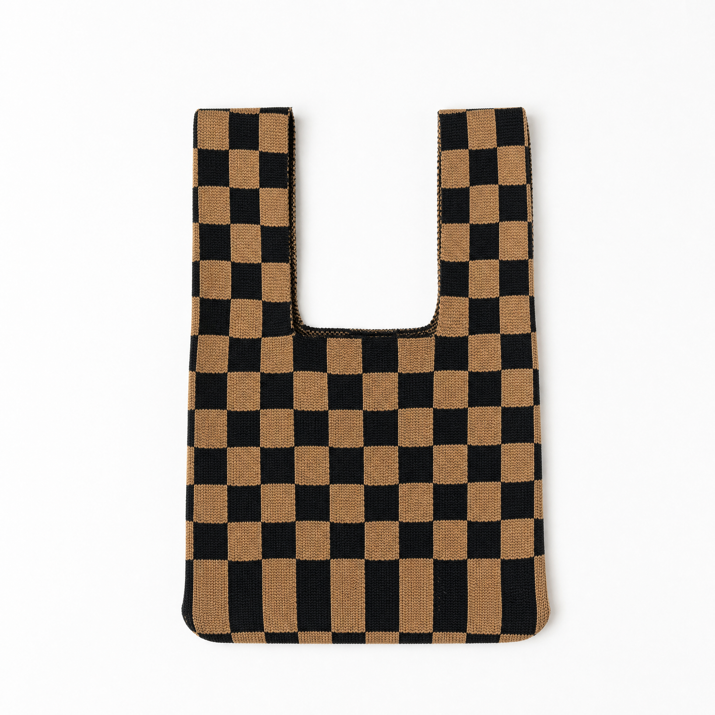 The Classic Checkered Brown Handbag