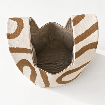 The Meander Beige Handbag