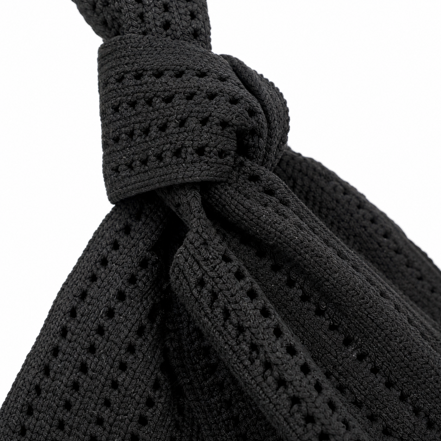 The Black Crochet Handbag