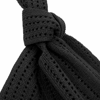 The Black Crochet Handbag