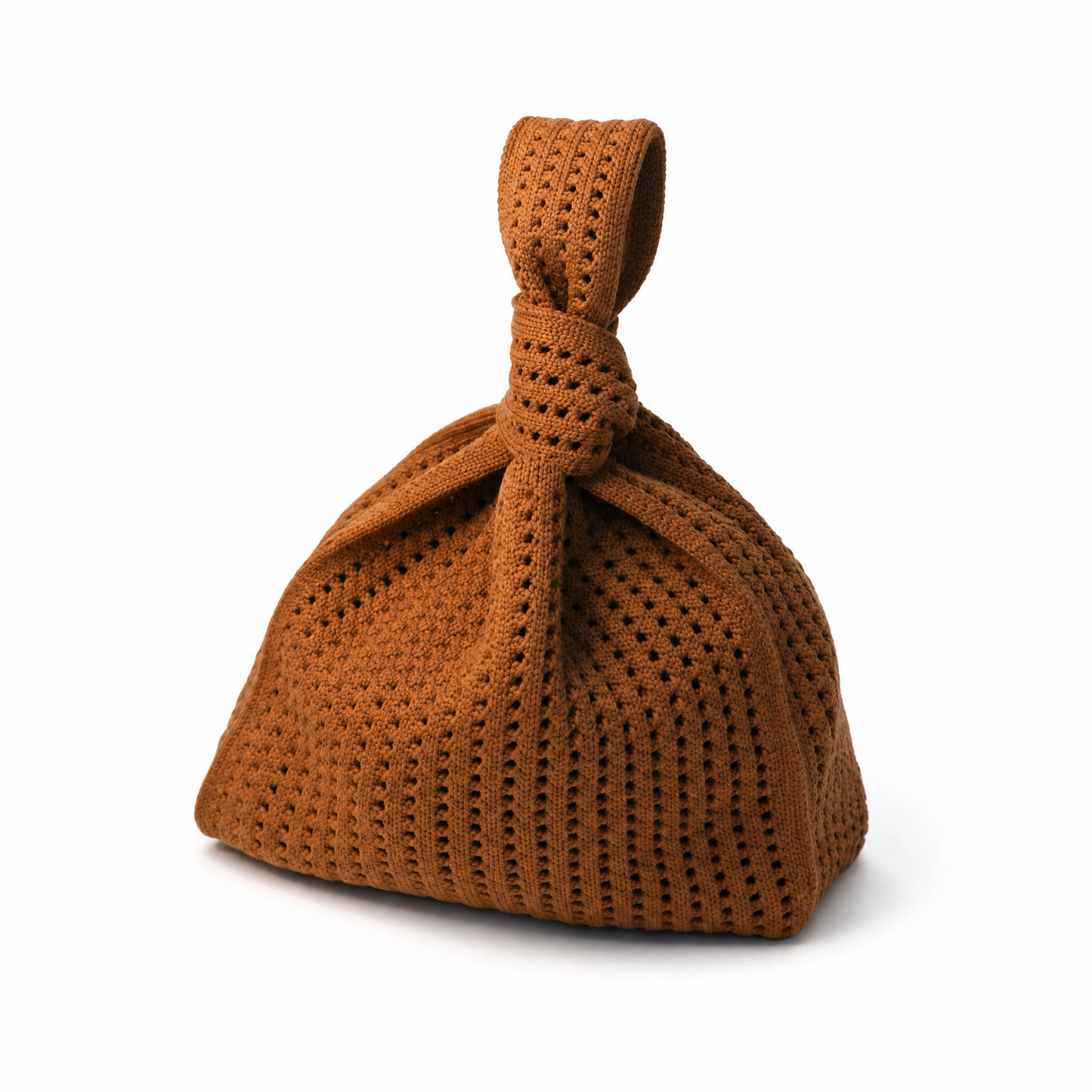 Brown Crochet Handbag