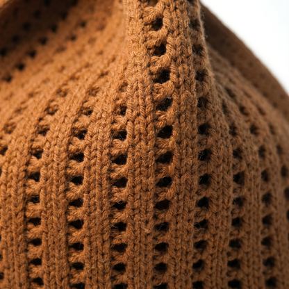 Brown Crochet Handbag
