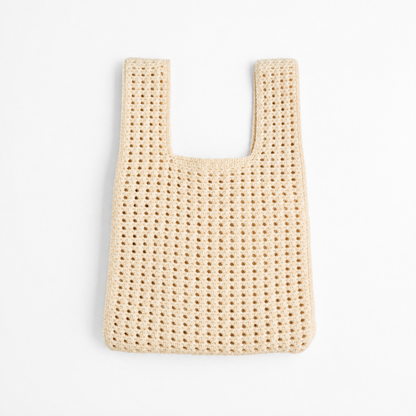 Oat Crochet Handbag